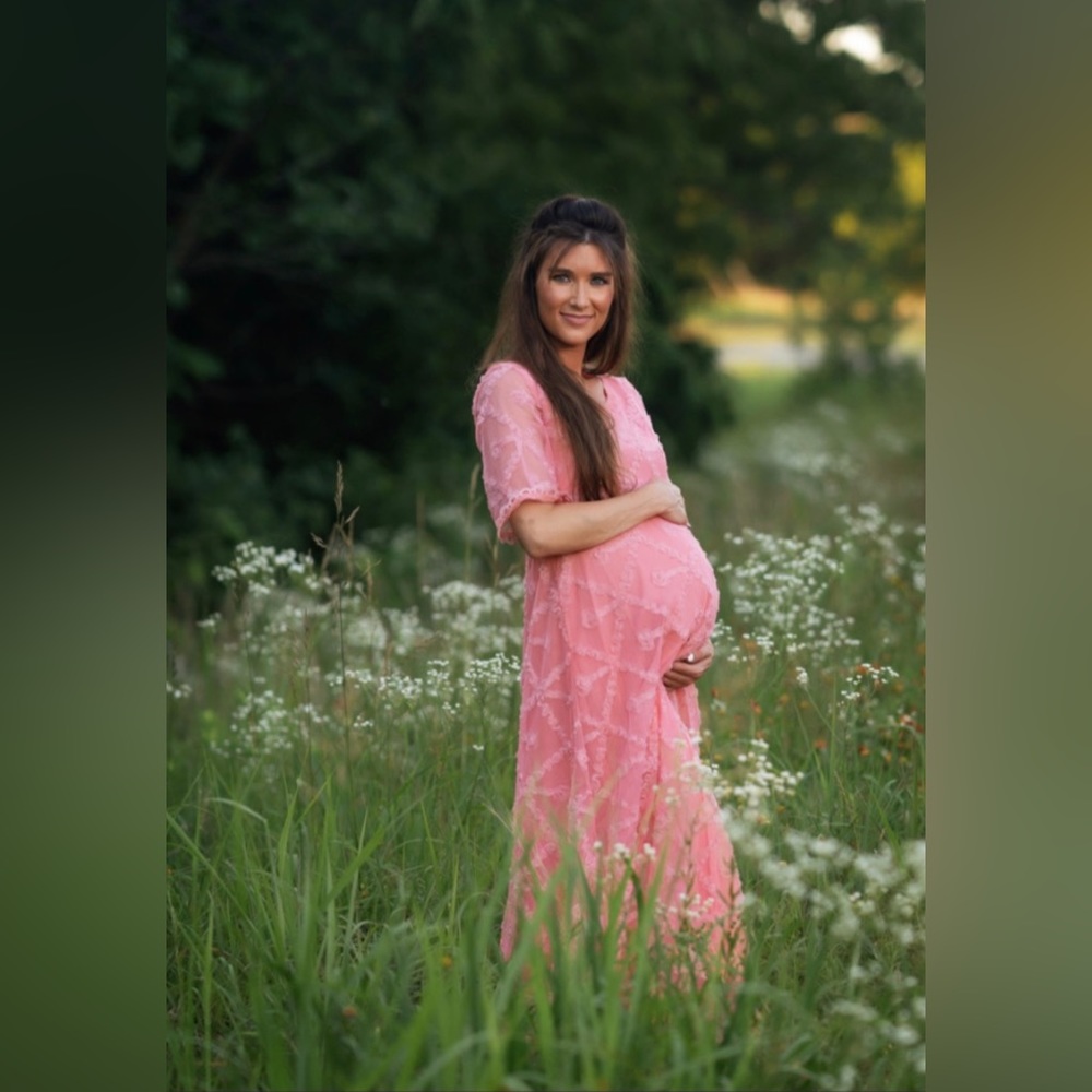 Pink Maternity Dress
